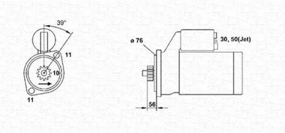 MAGNETI MARELLI 943251330010 -  Стартер